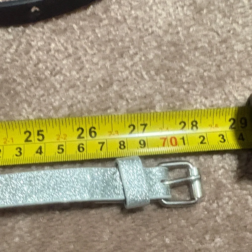 Kids Glitter Belt Duo — Silver and Black